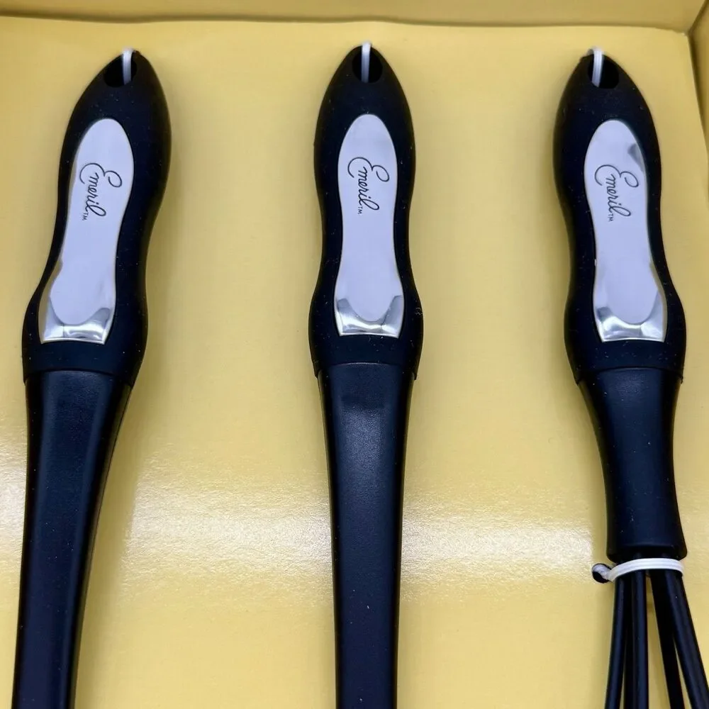 Emeril by All-Clad Black Nylon 3pc Kitchen Utensil Set - Soft-Touch Handles BAM!